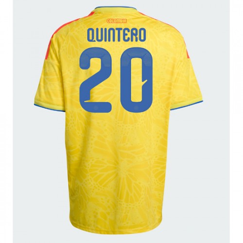 Kolumbija Juan Fernando Quintero #20 Domaci Dres SP 2026 Kratak Rukavima